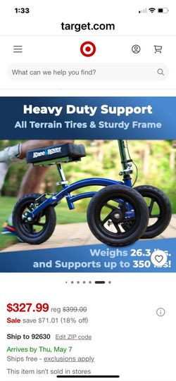 Knee scooter