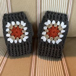 Crochet Fingless  Gloves 