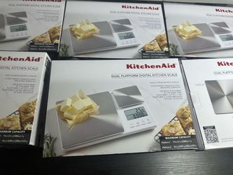 Unopened KitchenAid Digital Kitchen Scale – KQ909, Dual Platform, 11 lb Capacity, White (Brand New Unopened)