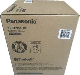 Panasonic KX-TG994 DECT 6.0 Bluetooth 4-Handset Phone Bundle Model  KX-TG994SK