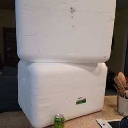 2 Styrofoam Coolers. Heavy Wall. Free.