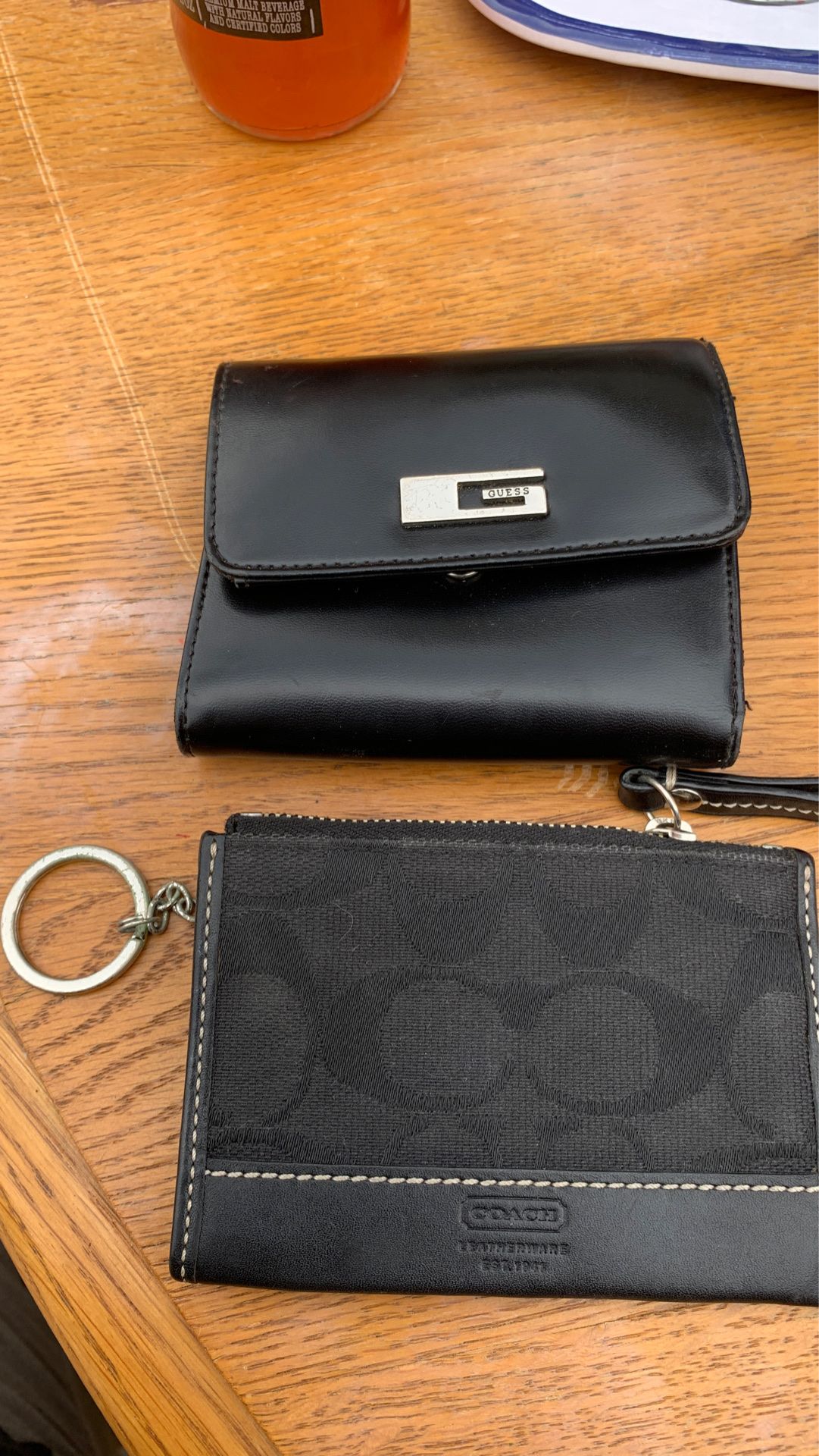 Authentic guess an coach coin purse an wallet