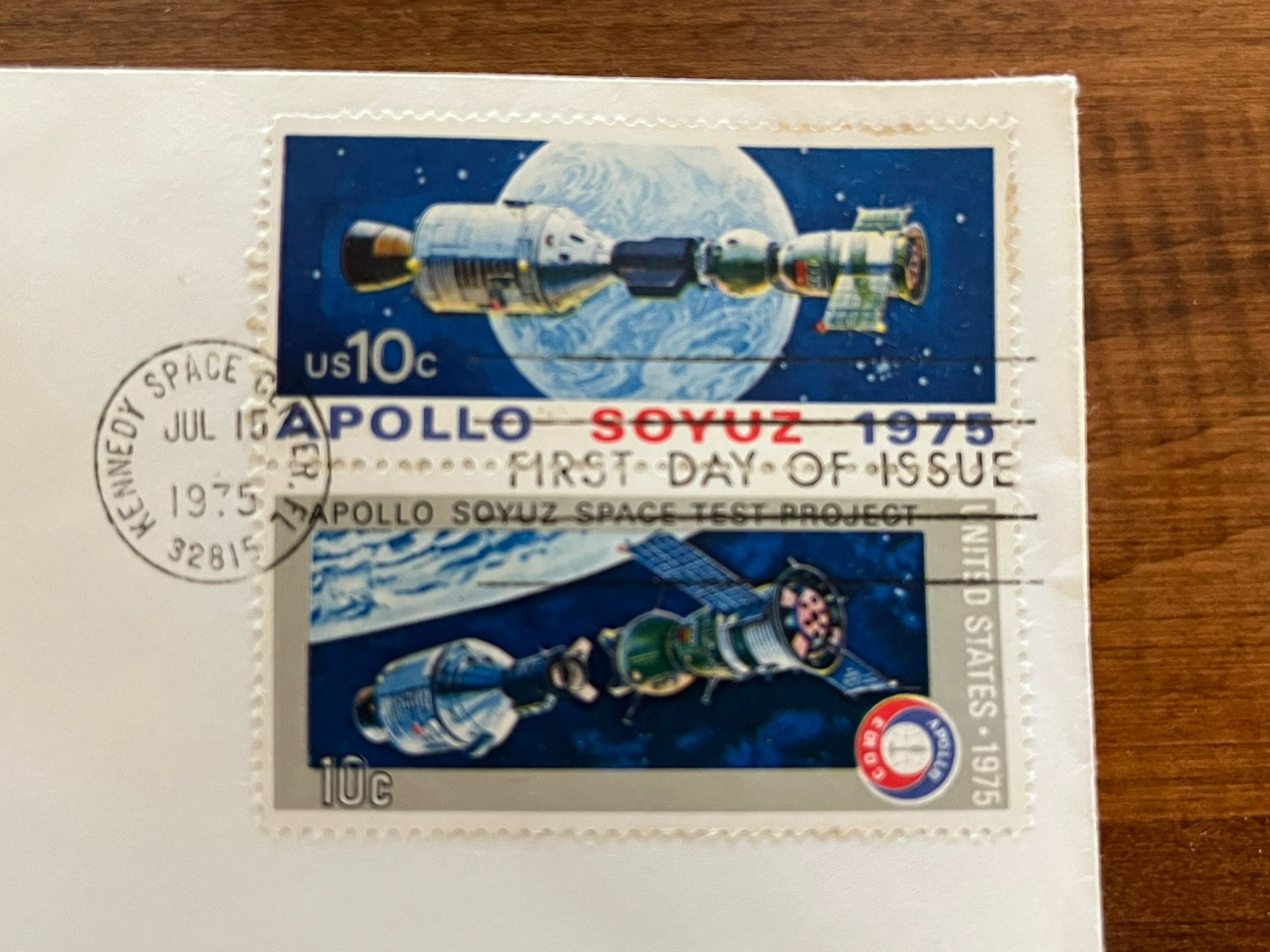 Apollo Space Postage Stamps 1975