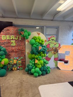 Ninja birthday backdrop