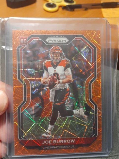 Joe Burrow Orange Laser Prizm Rc