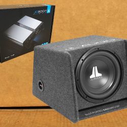JL Audio 12 Inch Ported W0v3 JD500/1 Mono Subwoofer Power Amplifier Bass Package 🚨 Payment Options Available 🚨 No Credit Needed 🚨