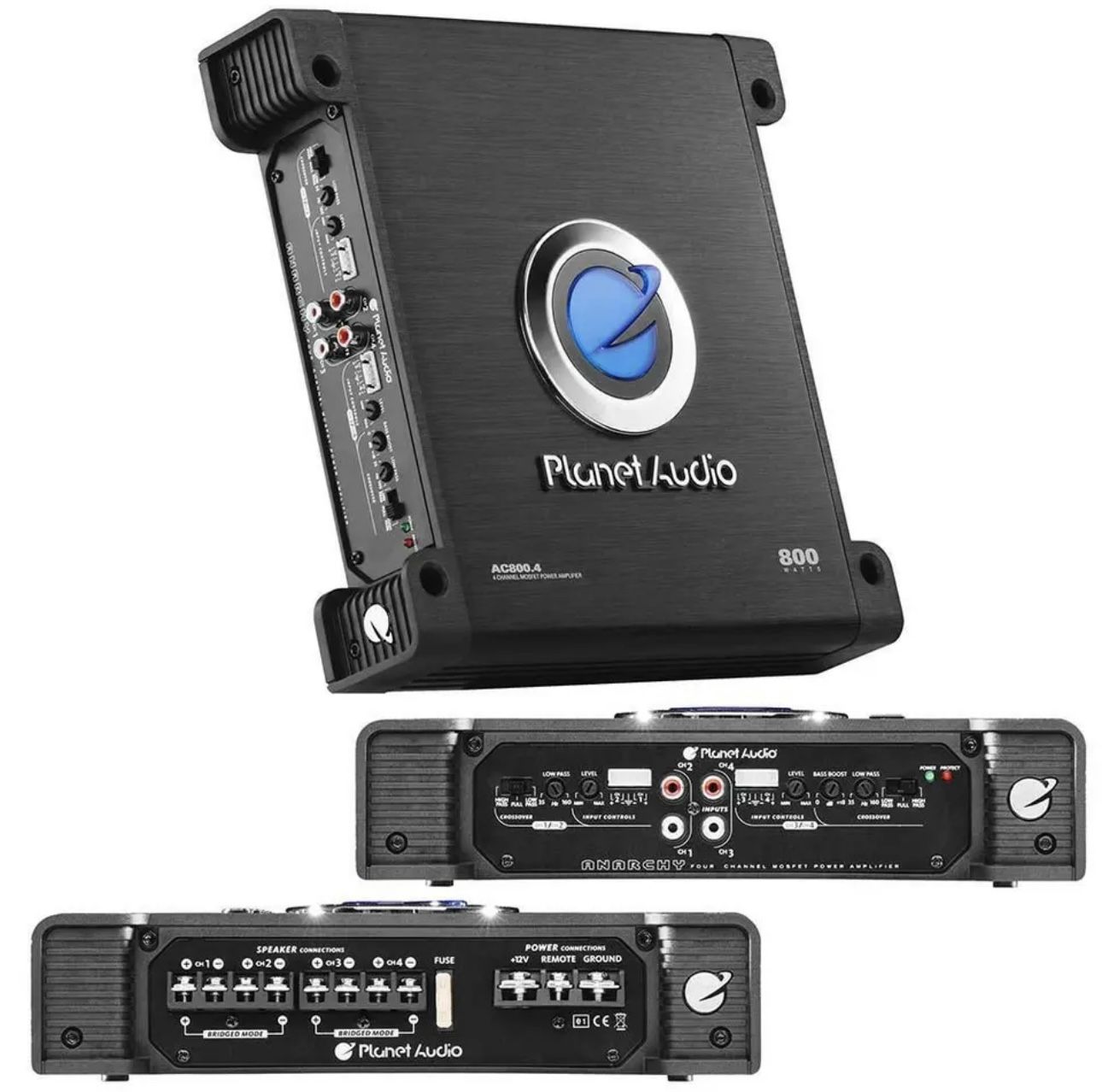 Planet Audio AC800.4 800W High Output 4-Channel Bridgeable Power Amplifier - NEW!!!