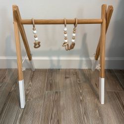 Elephant And Bunny Wooden And White Play Gym
