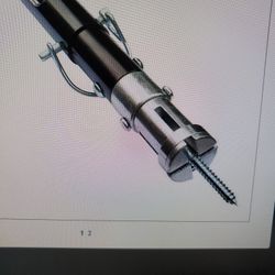 LagPole for hanging ceiling wire  w extensions up to 18 ft