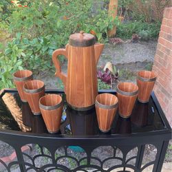 8  Piece Handcrafted Vintage Barware Set