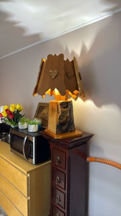 Live Edge Hand Made One Of Kind Night Lamp 