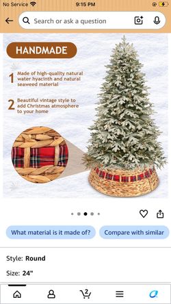 Woven Christmas Tree Collar 24" item is new