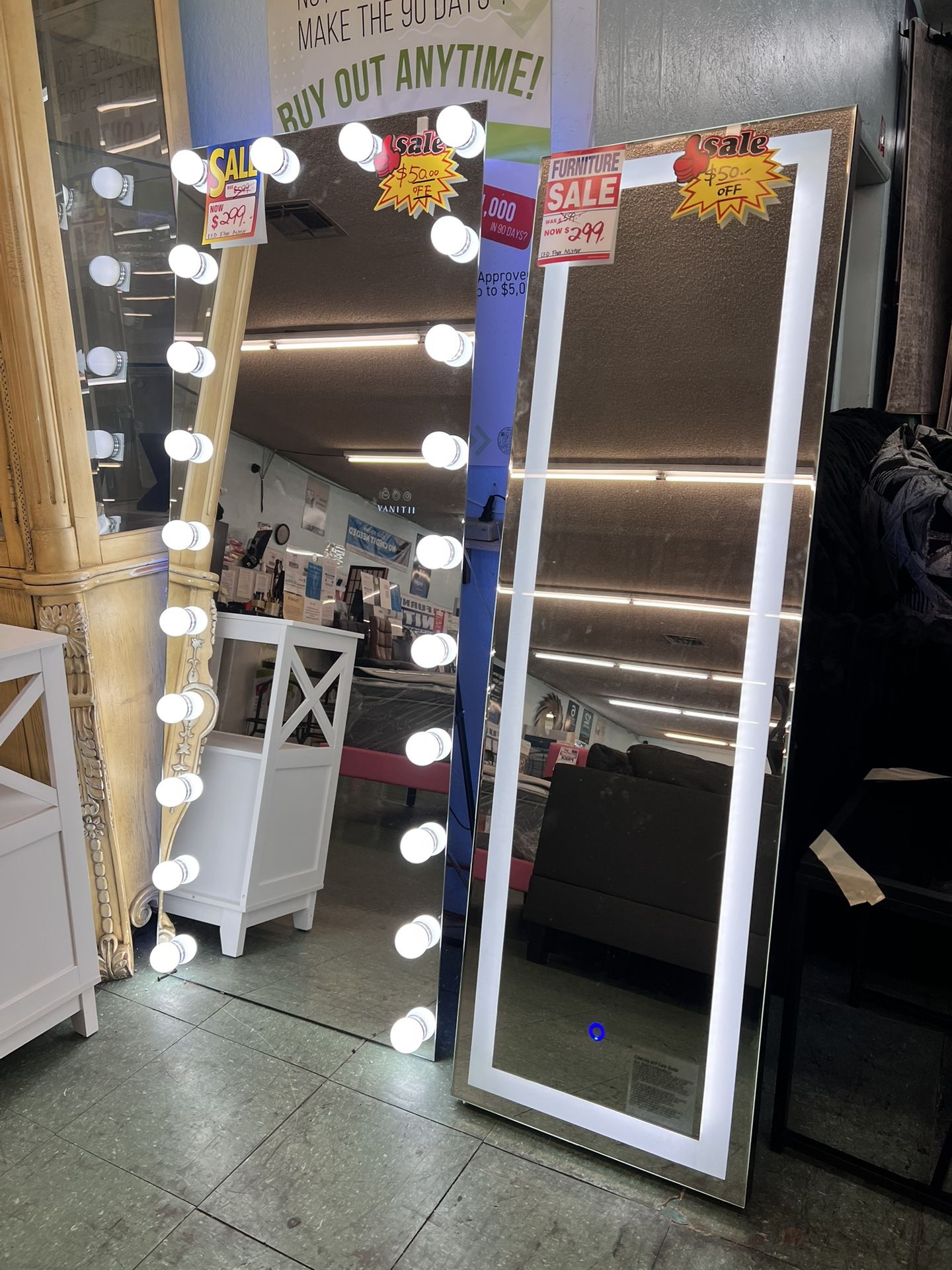 🚛Flash Deal🚛Brand New LED Light Floor Mirror $249 Each