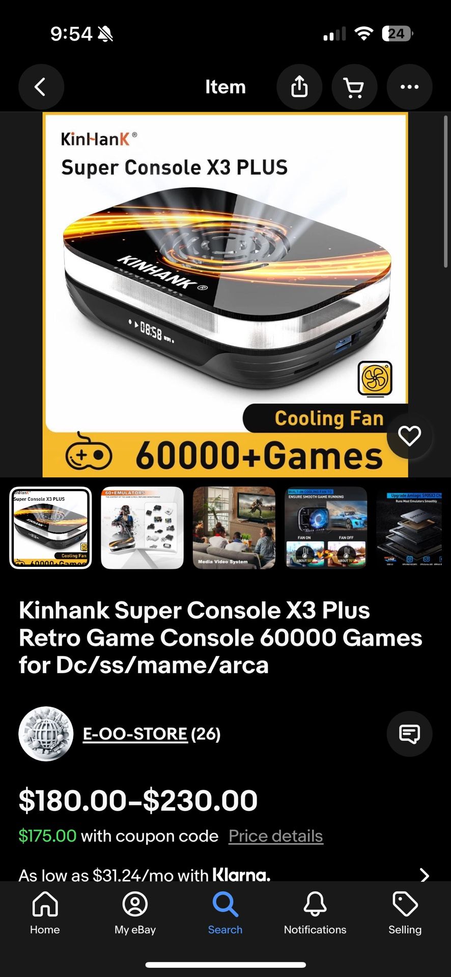 Kinhank Super Console X3 Plus Retro Game Console 60000 Games for Dc/ss/mame/arca