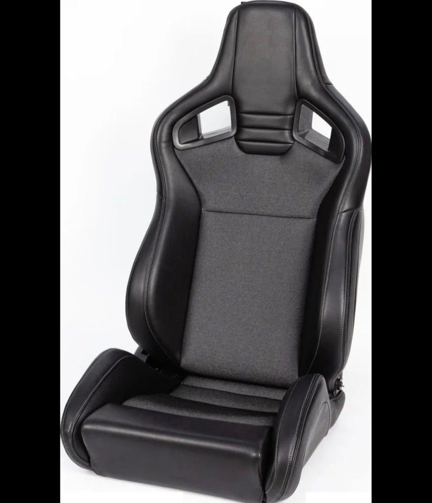 Black Leather Racing Bucket Seats