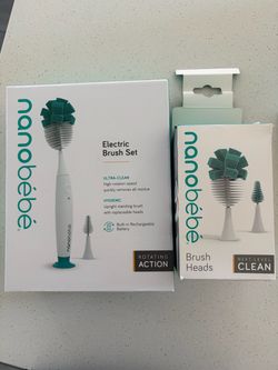 Brand new Nanobebe electric brush set with extra brush head.