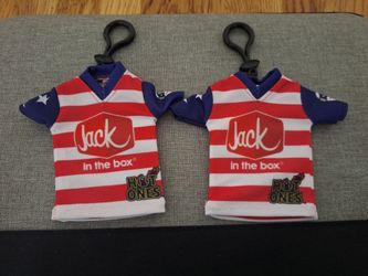 Jack in the box mini jersey keychain