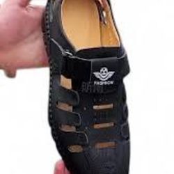 Fashion black men's casual roman sandals Very light weight Size 9.5