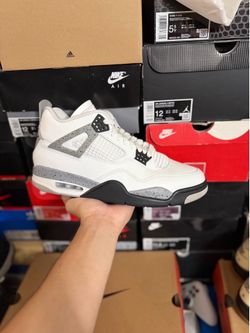2025 Jordan White Cement 4s size 11.5 VNDS