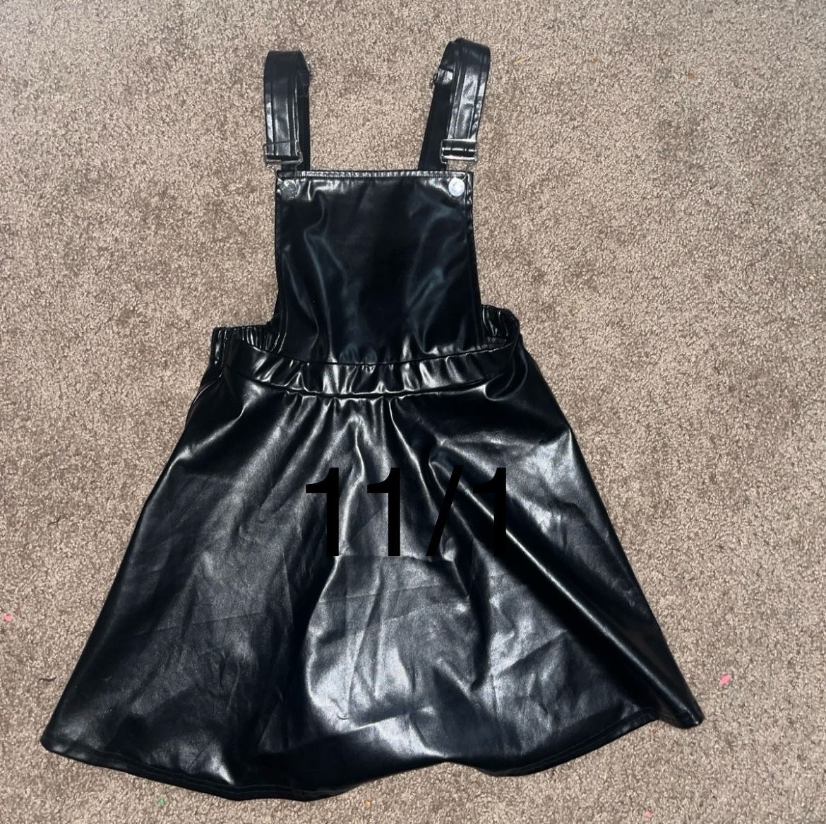 Black Overalls Dress