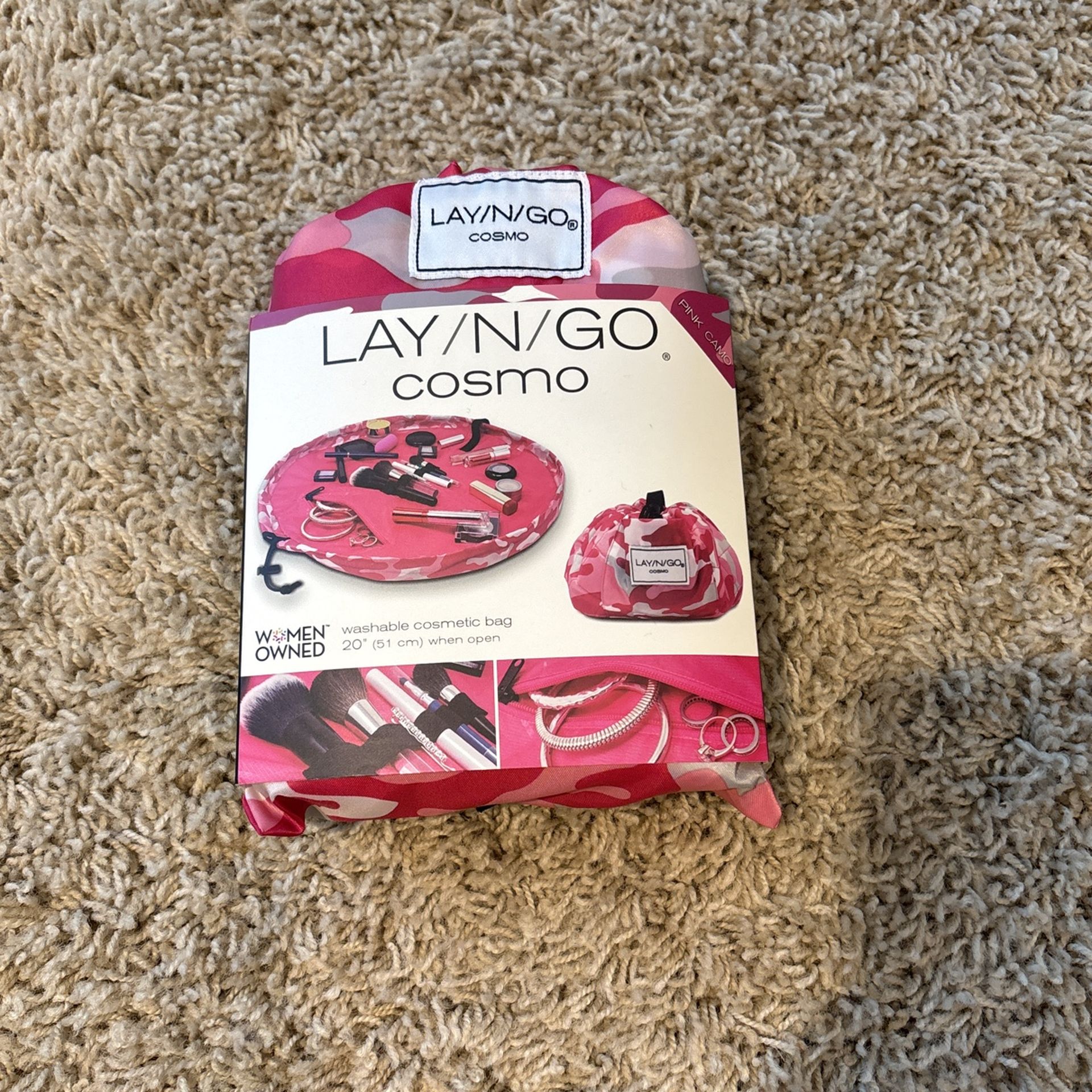 New Cosmetic Pink Camo Bag
