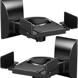 Speaker stand Wall Mounts, Dual Side Clamping Bookshelf Mounting Bracket surround sound