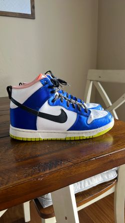 Nike Dunk High Blue Satin