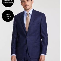 Men’s Large Navy blue Michael Khors 3 Pc Suit 38 X 32 Pants 