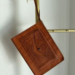 Moroccan Leather Wristlet Large 