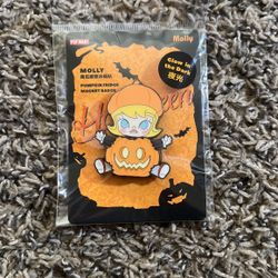 Pop Mart Molly Pumpkin Fridge Magnet Badge 