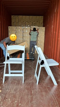 Folding Event Indoor Outdoor Party Chair, Resin Chair Rental