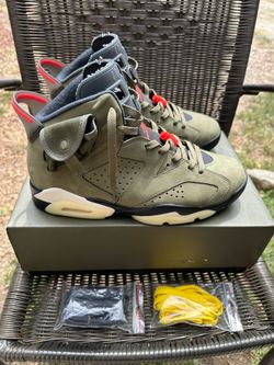Jordan 6 Travis Scott olive
