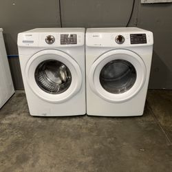 SAMSUNG XL CAPACITY WASHER DRYER ELECTRIC SET STACKABLE 