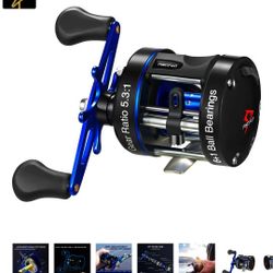 PISCIFUN® CHAOS XS ROUND SALTWATER BAITCASTING REEL 