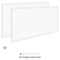 2x4 LED Flat Panel Light Fixture,2 Pack, 0-10V Dimmable, 6500 LM 5000K Daylight White Color