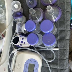 Lansinoh Breast Pumps Bundle (Portable + Double Electric) 