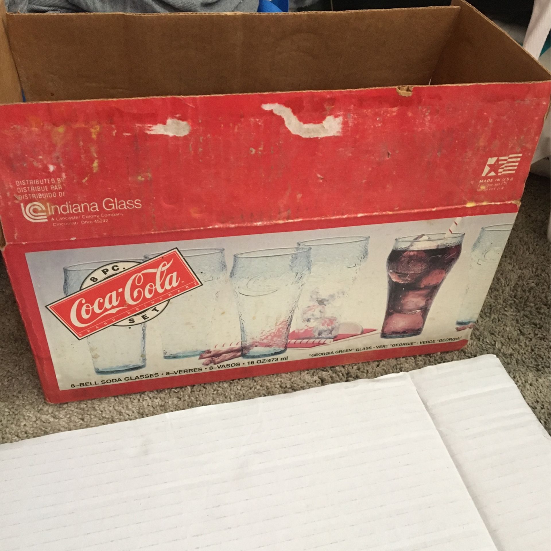 COCA-COLA set Of 8 Glasses