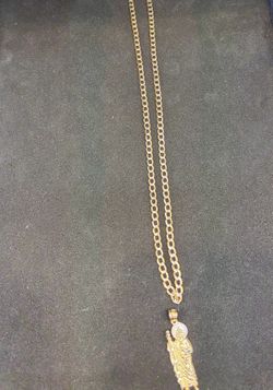 San Judas Necklace along with pendant