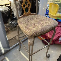 Wrought Iron Bar Stools (3)