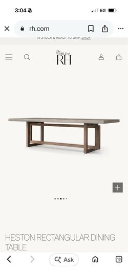 Restoration Hardware dining table - Stunning table!