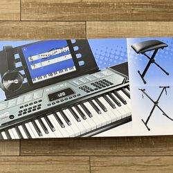 61-Key Portable Keyboard Piano Bundle Kit (Brand New)