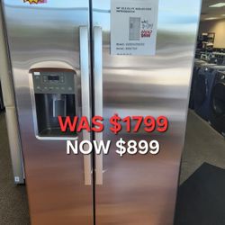 GE 25.3 Cu. Ft. Side By Side Refrigerator 