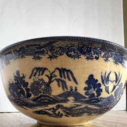 Antique transfer ware bowl Japanese