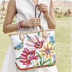 Brighton H5513M French Garden Madelyn Tote, new