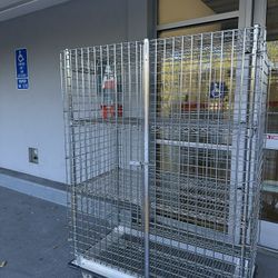 Metro Super Erecta Mobile Security Shelving Unit with wheels