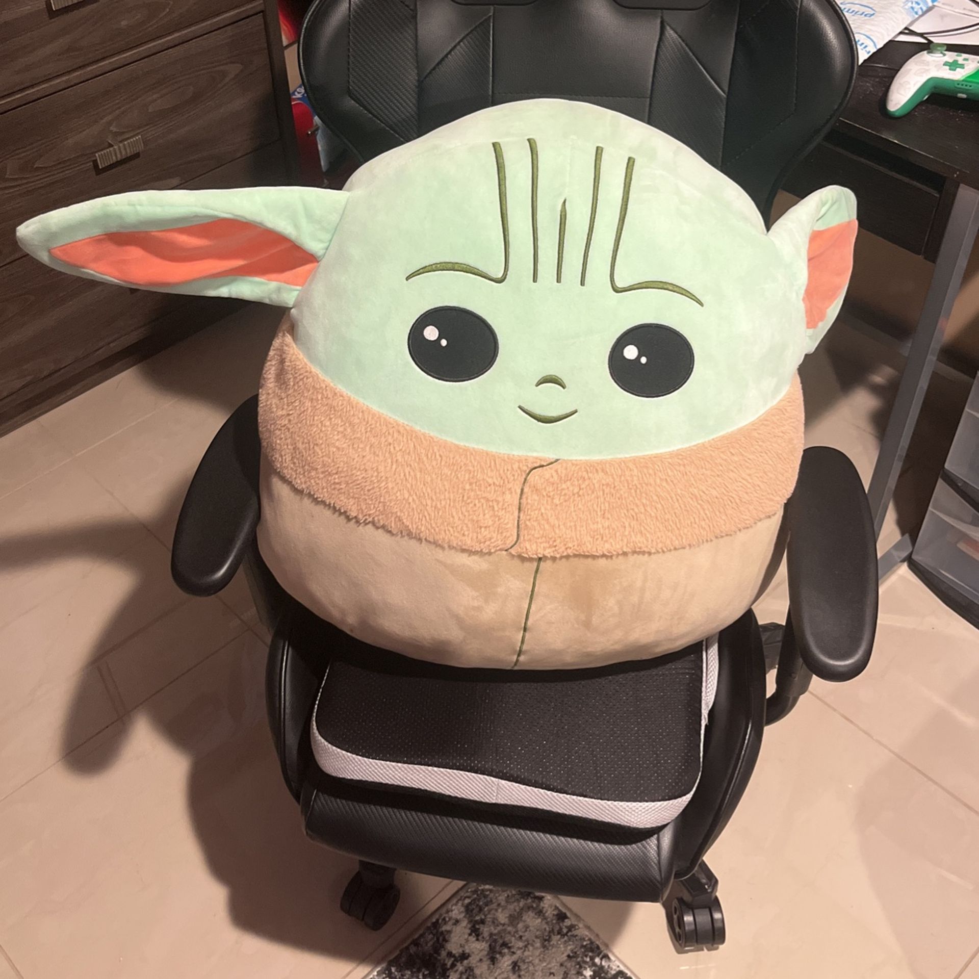 Giant Baby Yoda Squishmallow Pillow