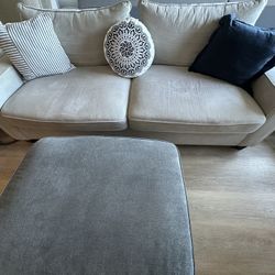 Clean Loveseat, Ottoman & Counter-Height Dining Set – $250 (Pickup ASAP)