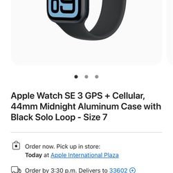 Brand New Apple Watch SE 3 (2025) LTE 44MM Only $279 or $60 Down! iPhone