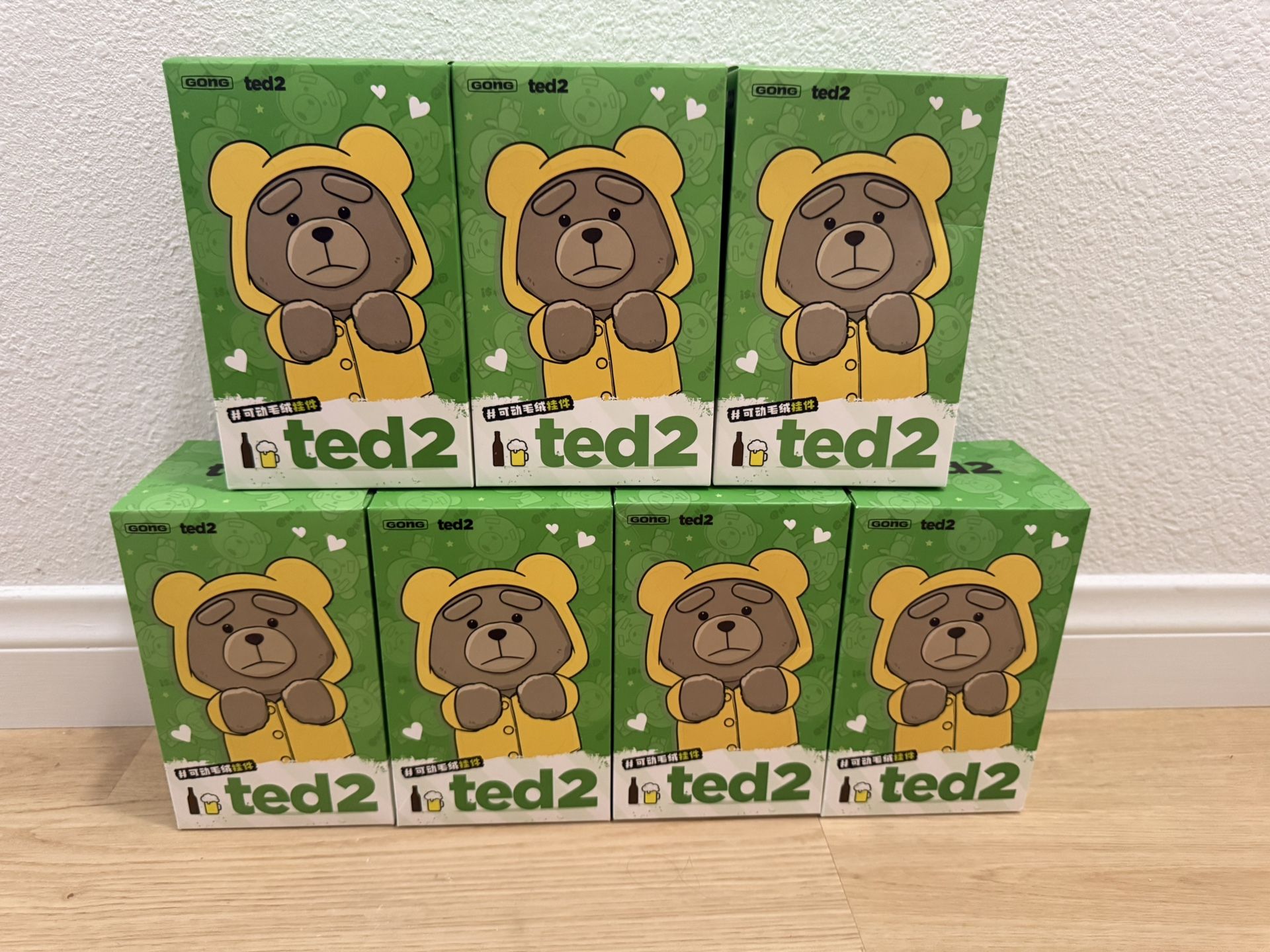 ✨ Pop Mart Ted2 Teddy Bear Action Plush Pendant Collectible ✨