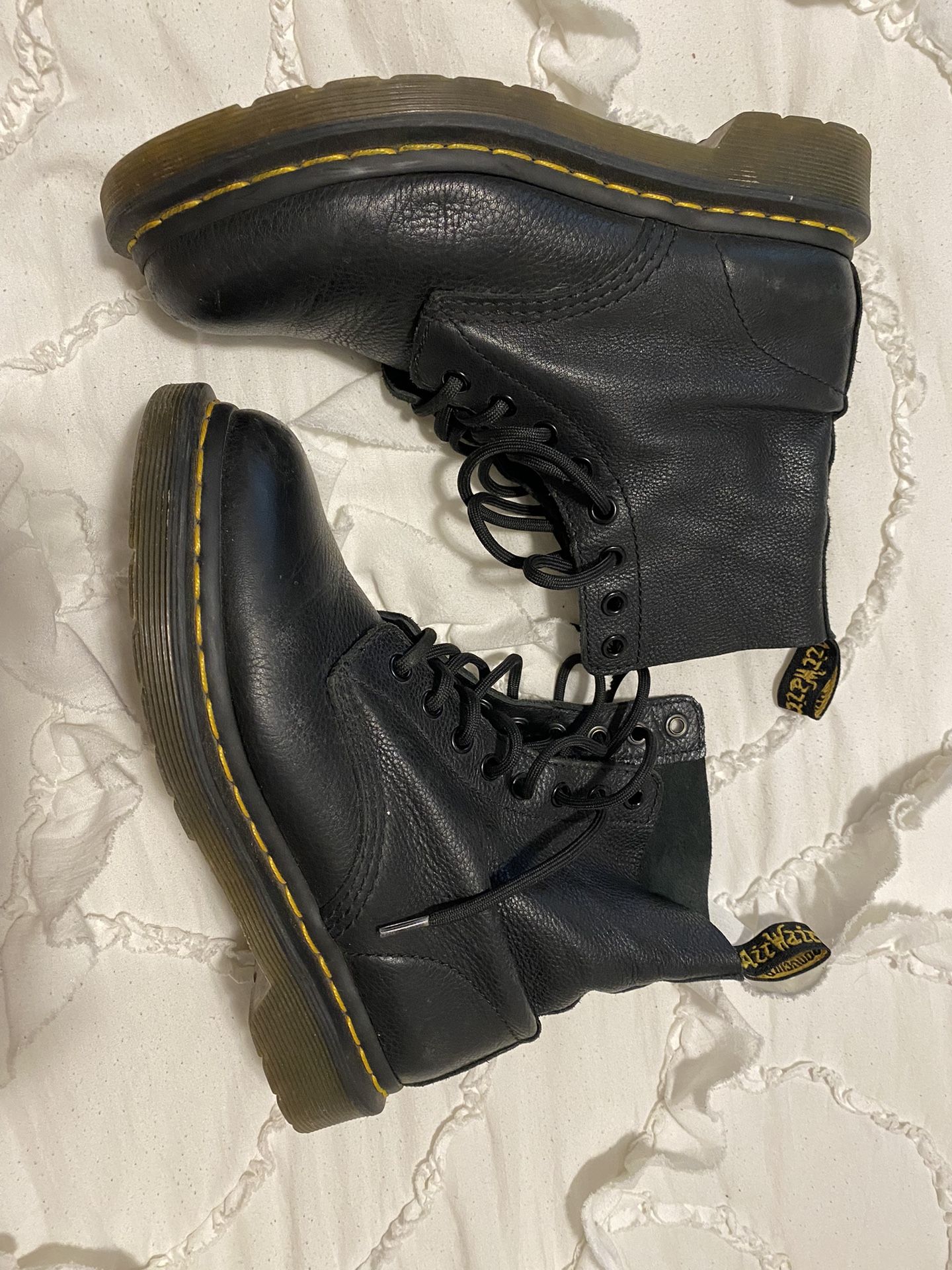 靴 DR.MARTENS AIR CUSHION SOLE DR MARTENS AIR CUSHION SOLES BOOT. BROWN Crazy Horse LEATHER